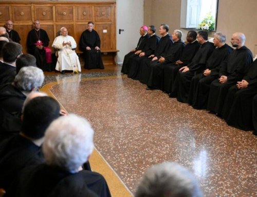 Pope Leo prays at St. Augustine’s tomb in Pavia, calling all to be signs of Jesus’ love